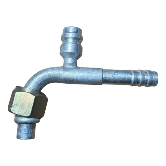 Fitting Curvo 90* #8. 13/32. Conector Alta H . Aluminio